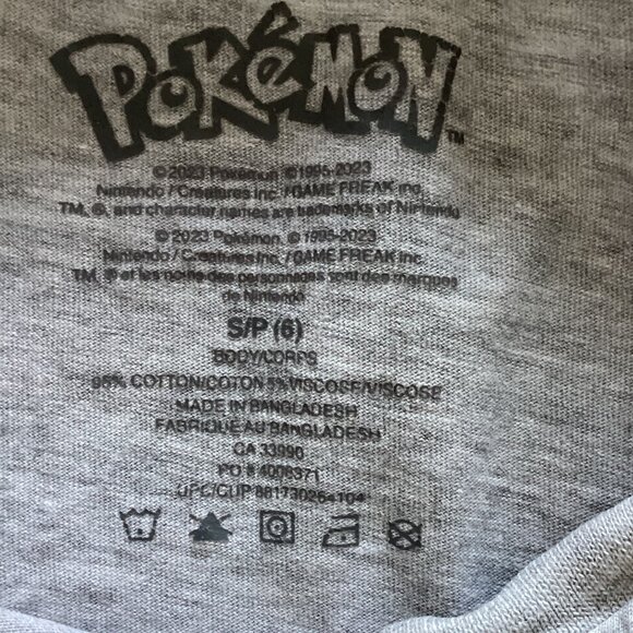 Pikachu 'Gotta Catch Em All' Kids Boys Girls Gray T-Shirt 6 Years Short Sleeves - Picture 3 of 5